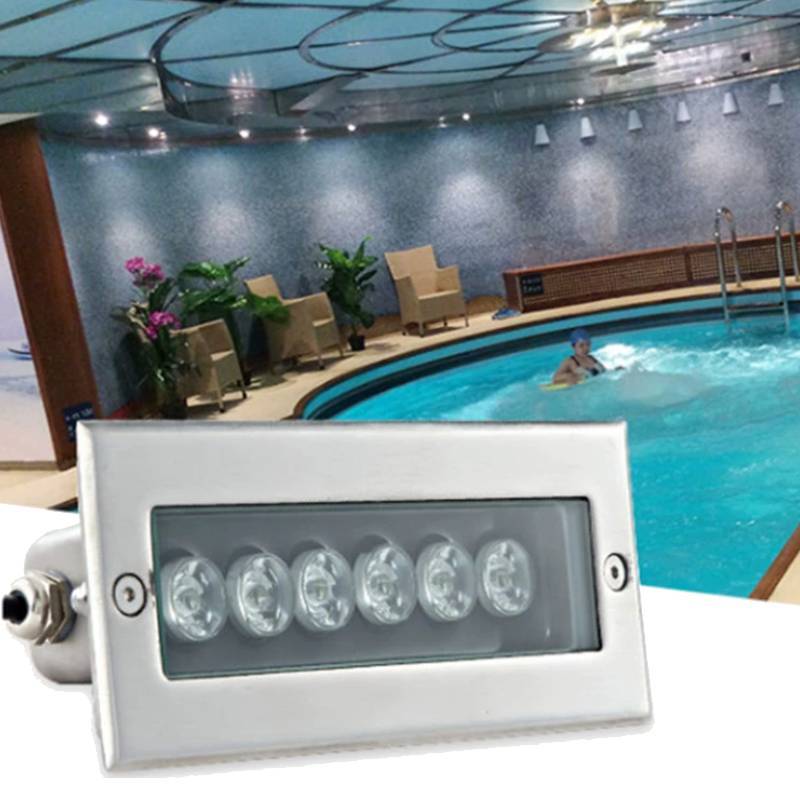 Underwater Led Floor Light With Stainless Steel Waterproof Housing For Pool Water Features