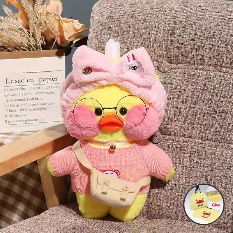 Kawaii 30cm Plushie Yellow Duck Animal Plush Soft Toys for Girls Kids Cute Doll Birthday/christmas Gift