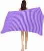 Beach Towel Purple Pink Stripes Bath Pool Towels Classic Vertical Striped Soft Absorbent Beach Towel Lightweight Large Quick Dry