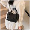 Tote Bag Retro Large-capacity Oblique Span Locomotive Bag Stray Bag Women's Mailman Bag Spring and Summer Shoulder Bag