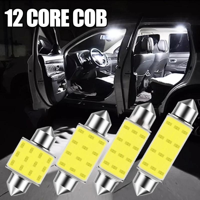 Automotive LED Dual Row Reading Lights High Brightness Overhead Lights COB Indicator Lights Automotive Lighting Accessories