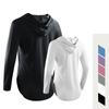 Tops de yoga para mujer, sudaderas deportivas con capucha, sudadera de manga larga de secado rápido, camisetas deportivas para correr para mujer