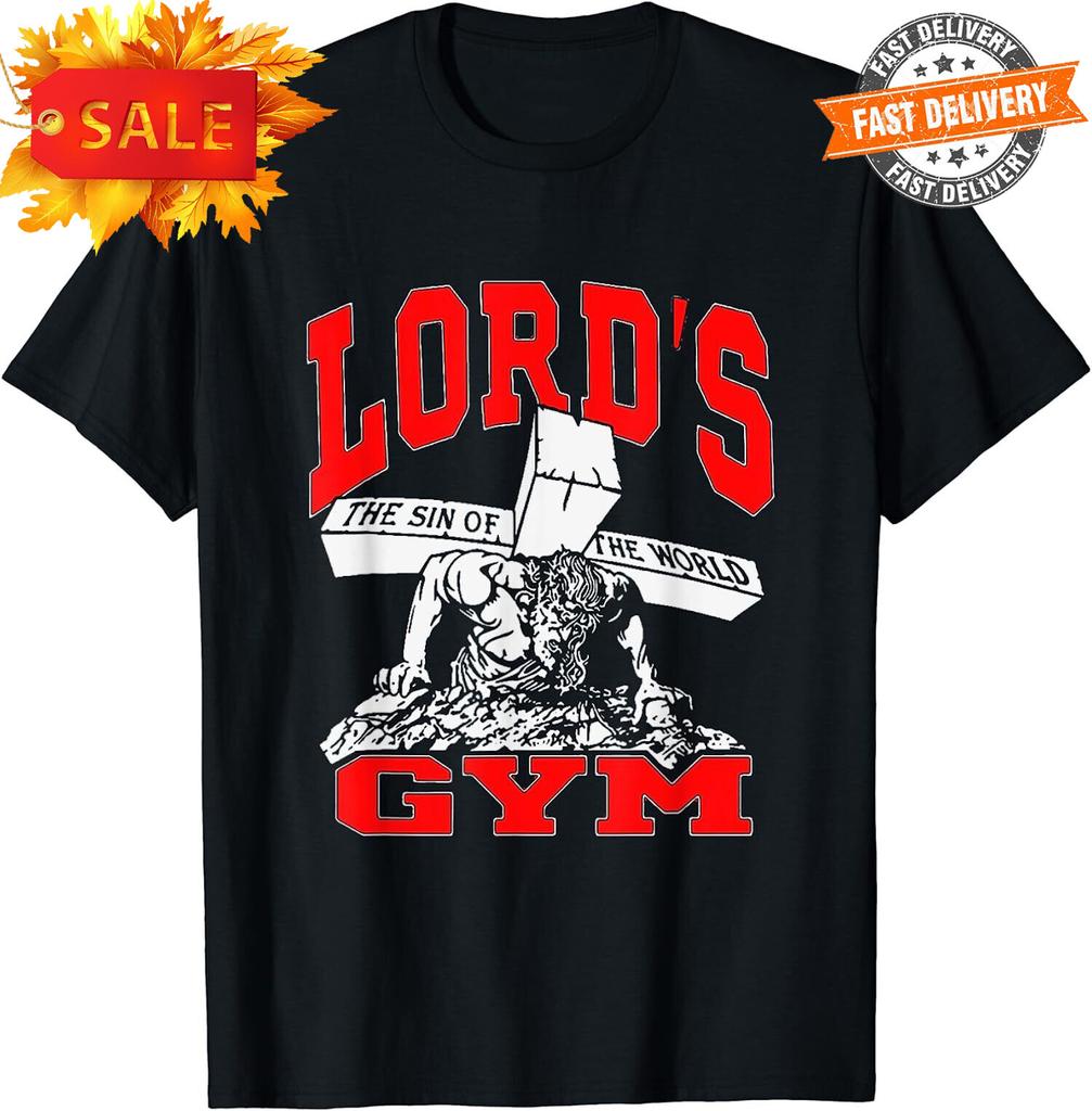 NEW LIMITED Lords Gym - Lord's The Sin of World Jesus T-Shirt