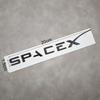 Phbvg5 3D ABS Letters Space X Logo Car Rear Trunk Sticker Badge Emblem For Tesla Model 3 Model X Model S Model Y Auto Decal Accessories