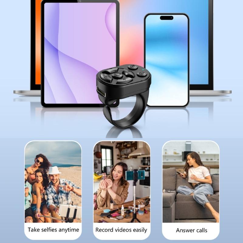 Remote Control for Page Turner Camera Video Recording Remote Scrolling Page Turner Clicking for Mobile Phone