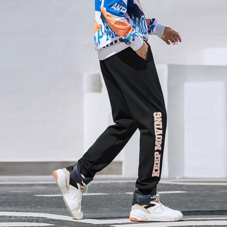 Anta Warm Casual Jogger Sports Pants Men Bottoms Black 152148306-3