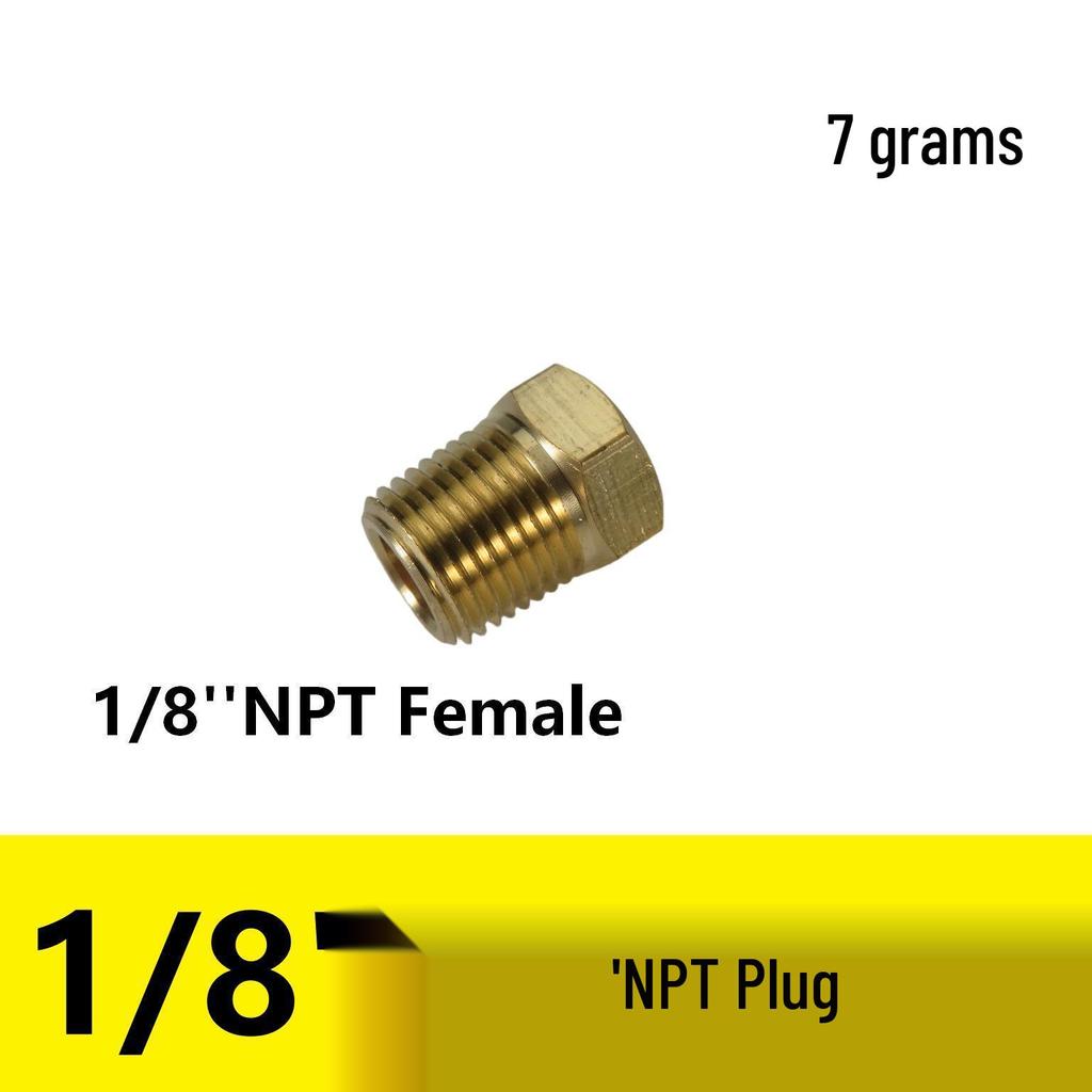 1/2" NPT Brass Male Pipe Adapter, Hex 1" NPT Male Threaded Fitting