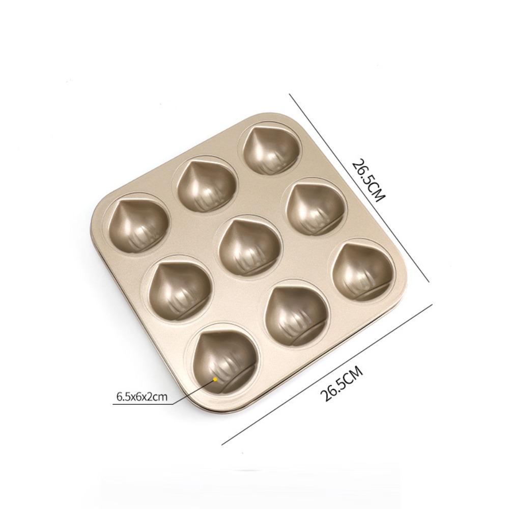 New 6/9/12 Cavity Cake Mold Chestnut Shaped Non-stick Coating Baking Tray Reusable DIY Muffins Moulds Afternoon Tea