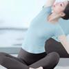 Damen 2026 Atmungsaktives Schnelltrocknendes Yoga-Top - Kurzarm Fitness-T-Shirt für Pilates & Sommersportarten