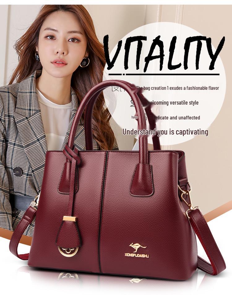 2025 Fashionable Women's Crossbody & Shoulder Bag - Large Capacity, Ideal for Middle-Aged Moms