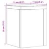 Plant Stand 2 Pcs Grey Sonoma 15 X 15 X 20 Cm Engineered Wood
