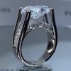WOSIKATE Luxury Egg Shaped High Carbon Diamond Engagement Ring For Women  CopperEternal Heart Finger Ring Fashion Jewellery