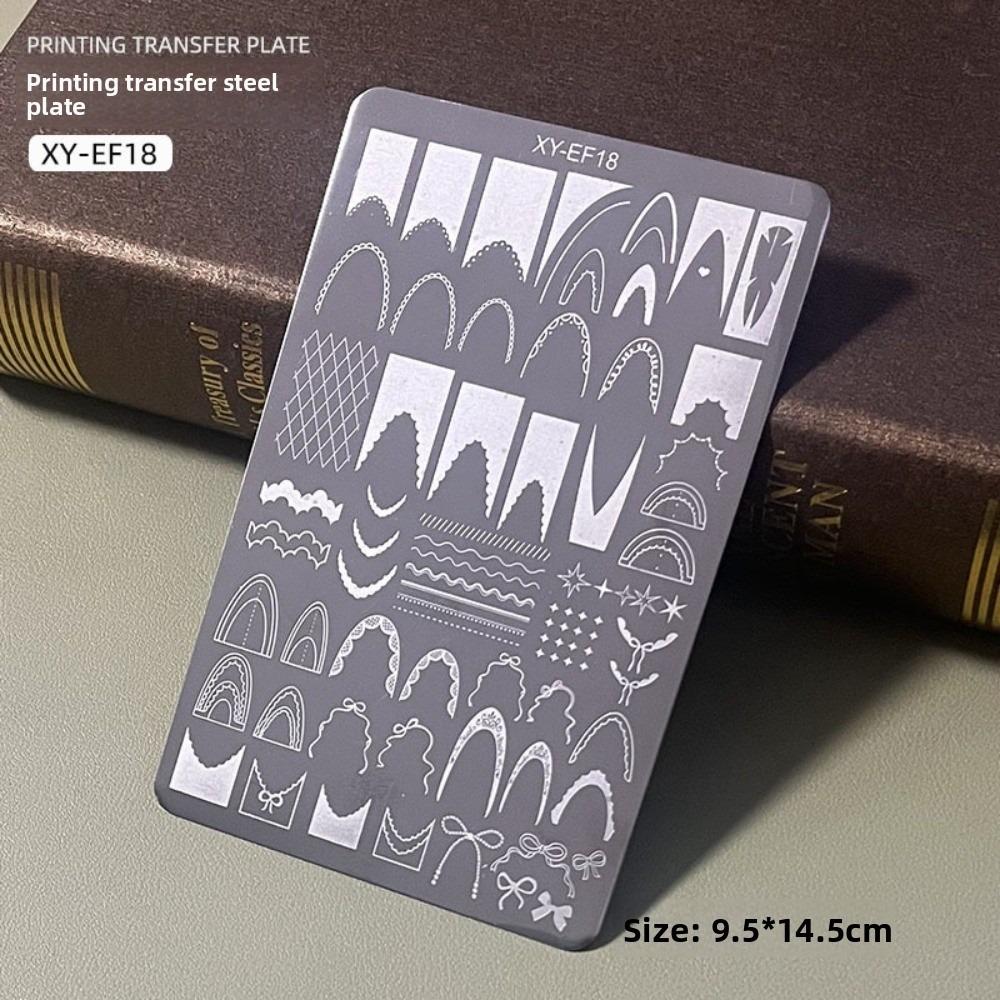 Flower Pattern Nail Art Plate Clear Textures Nail Stamping Plate Manicure Template  for Nail Salon