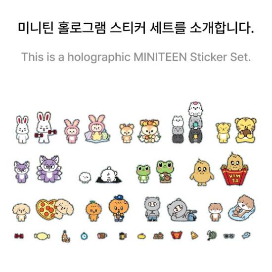 SEVENTEEN MINITEEN Sticker Set