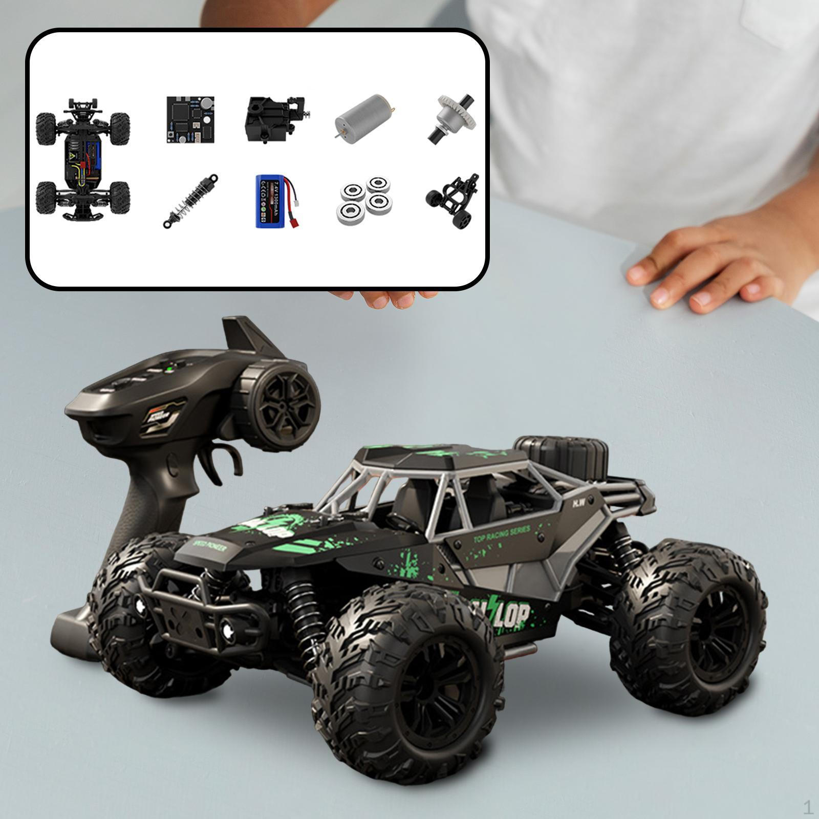 

1:16 Scale 4WD RC Rock Crawler Car for Kids Adults Children Birthday Gift Argent Green