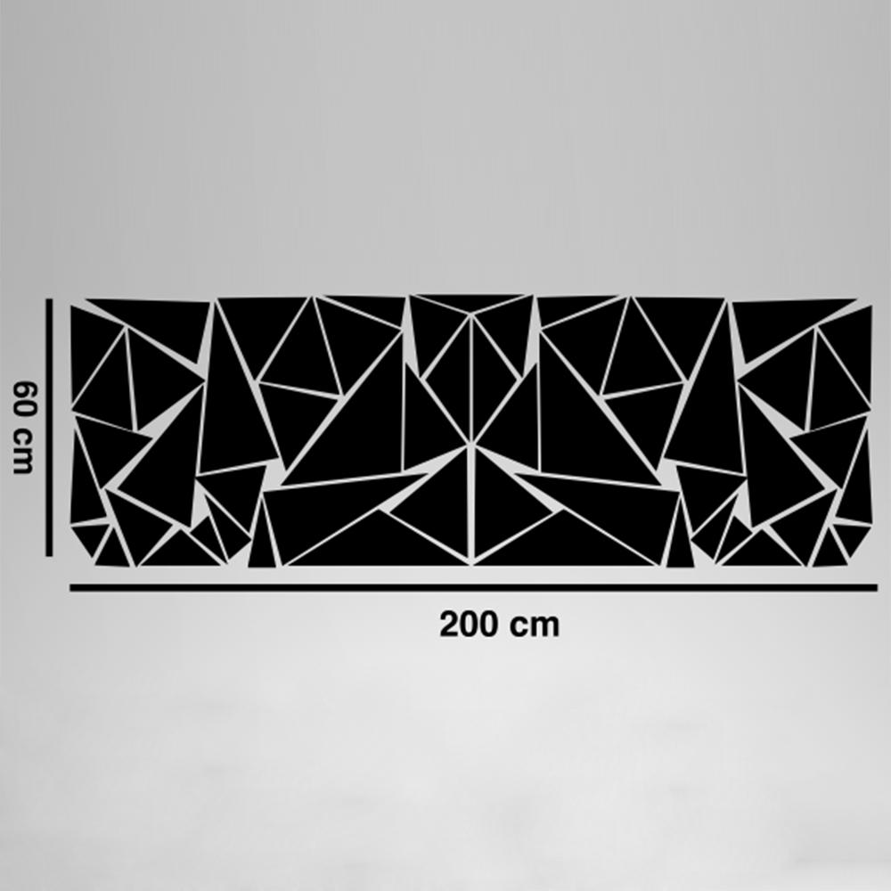 Black Car Stickers Decoration Ships Triangle Vinyl Water resistant 200*60cm Auto Decals Exterior Motorcycles Practical