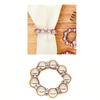 Set of 60 Tissue Holders Bead Christmas Tissue Buckles Christmas Bead Serviettes Rings Suitable for Tissue Decors