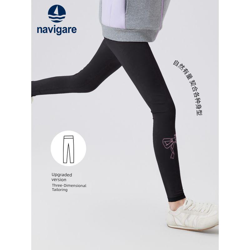 Navigare Italian Small Sailboat Children's Clothing Girls' Leggings 2026 Spring and Autumn New Children's Yoga Pants