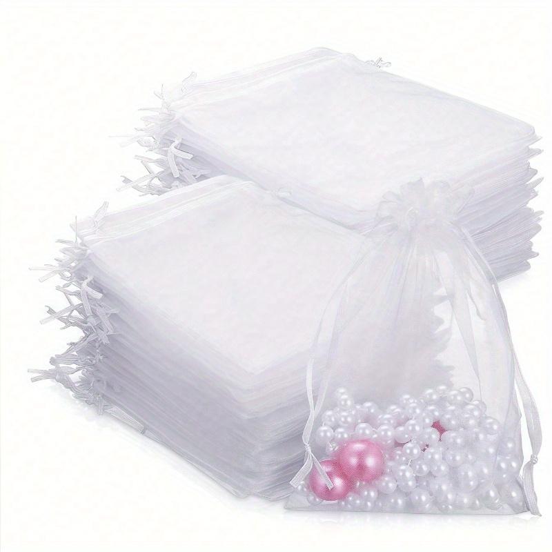 

Юбилейные мешочки из органзы с завязками, подарочные упаковочные мешочки для ювелирных изделий, конфет, канцелярских товаров и других мелких предметов. Также подходит для украшения, упаковки фруктов 10Pcs белый