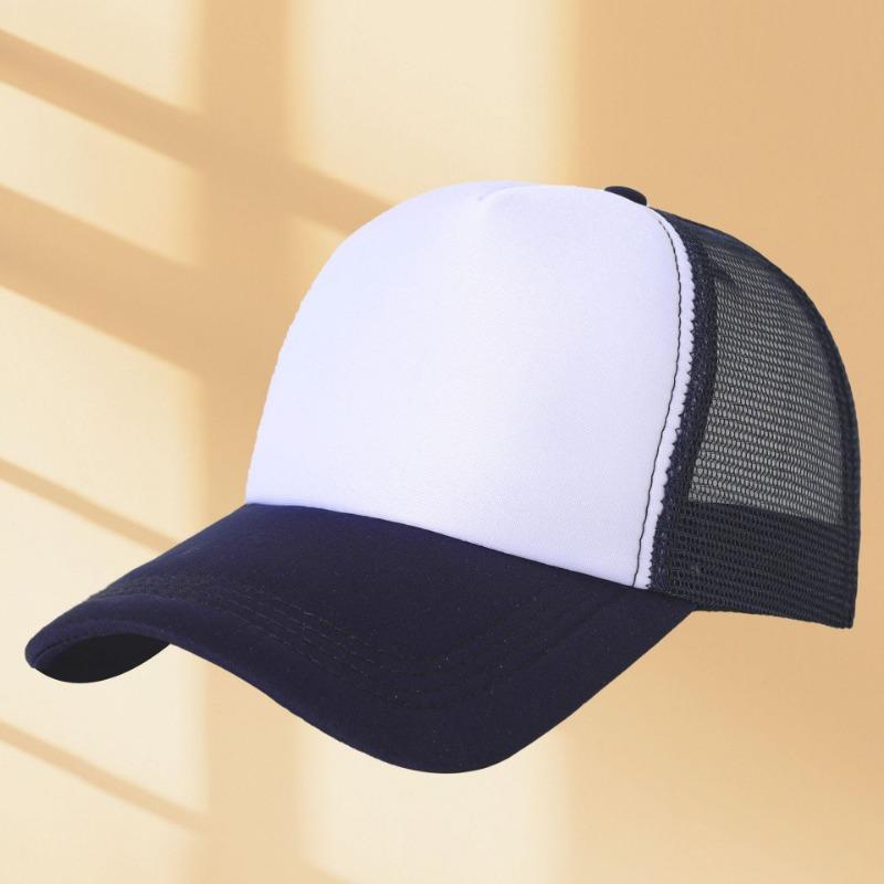 Sponge mesh cap embroidered baseball cap summer shading sun protection breathable