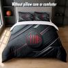 AC Milan Design Bed Bedding Set 1 Duvet Cover + 2 Pillowcases Soft Breathable Household Bed Linens
