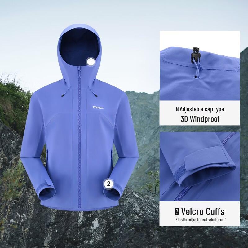 TOREAD Women's Three-Proof Single-Layer Hardshell Jacket TABBAO82016