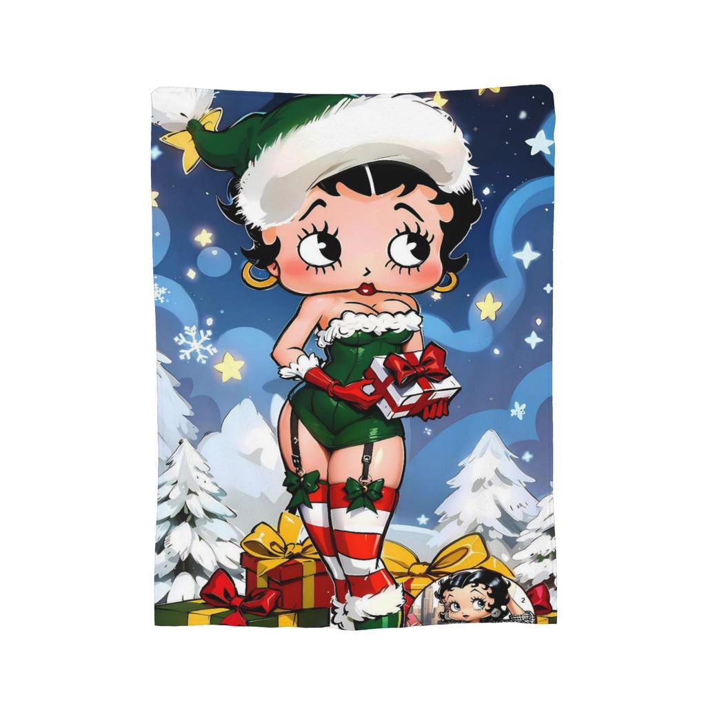 B-Bettys Boops Fashion Blanket Multi-size Cozy and Lightweight  Throw Fashion Blankets for Couch Sofa and Bed