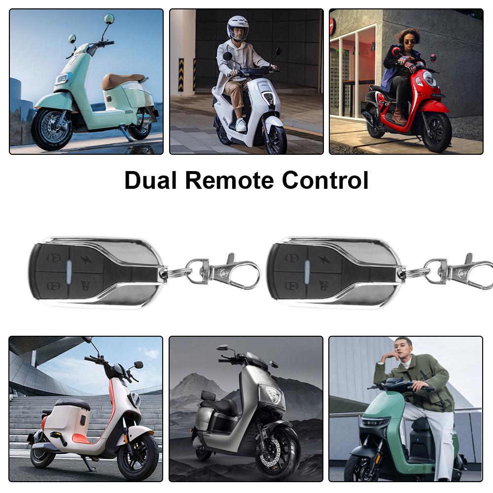 Elektrofahrrad Fernbedienungsschloss Smart Alarm Diebstahlsicherung Duale Fernbedienung Staubdicht 48V-72V Wasserdicht