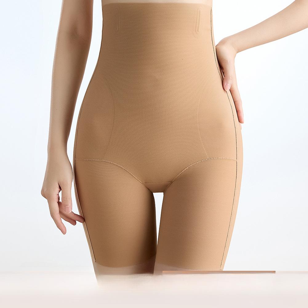 

Женские брюки с высокой талией и двойной подтяжкой бедер с узором C XXL телесный