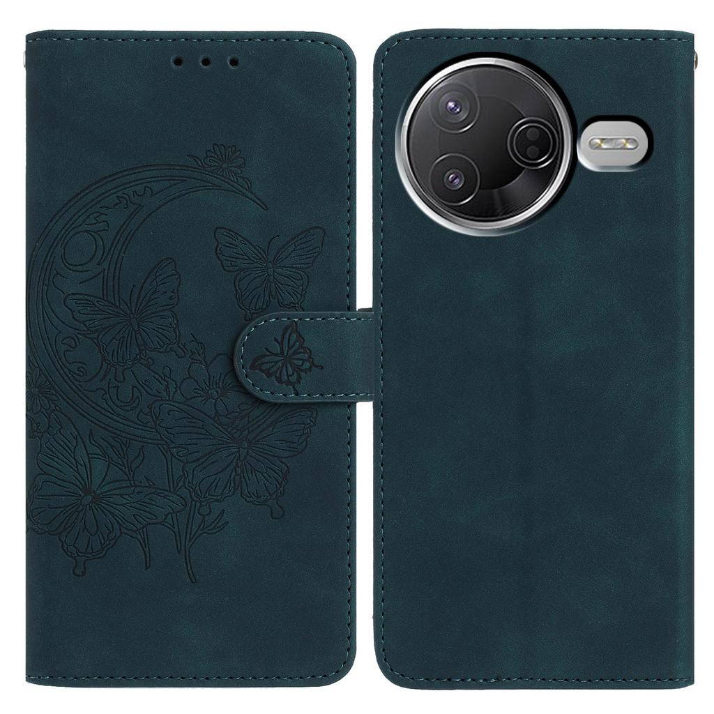 PU Leather Case For Xiaomi Poco F7 Pro 5G/F7 Ultra 5G/Redmi K80 Pro 5G/K80 5G Butterfly Flower Imprinted Wallet Stand Phone Cover