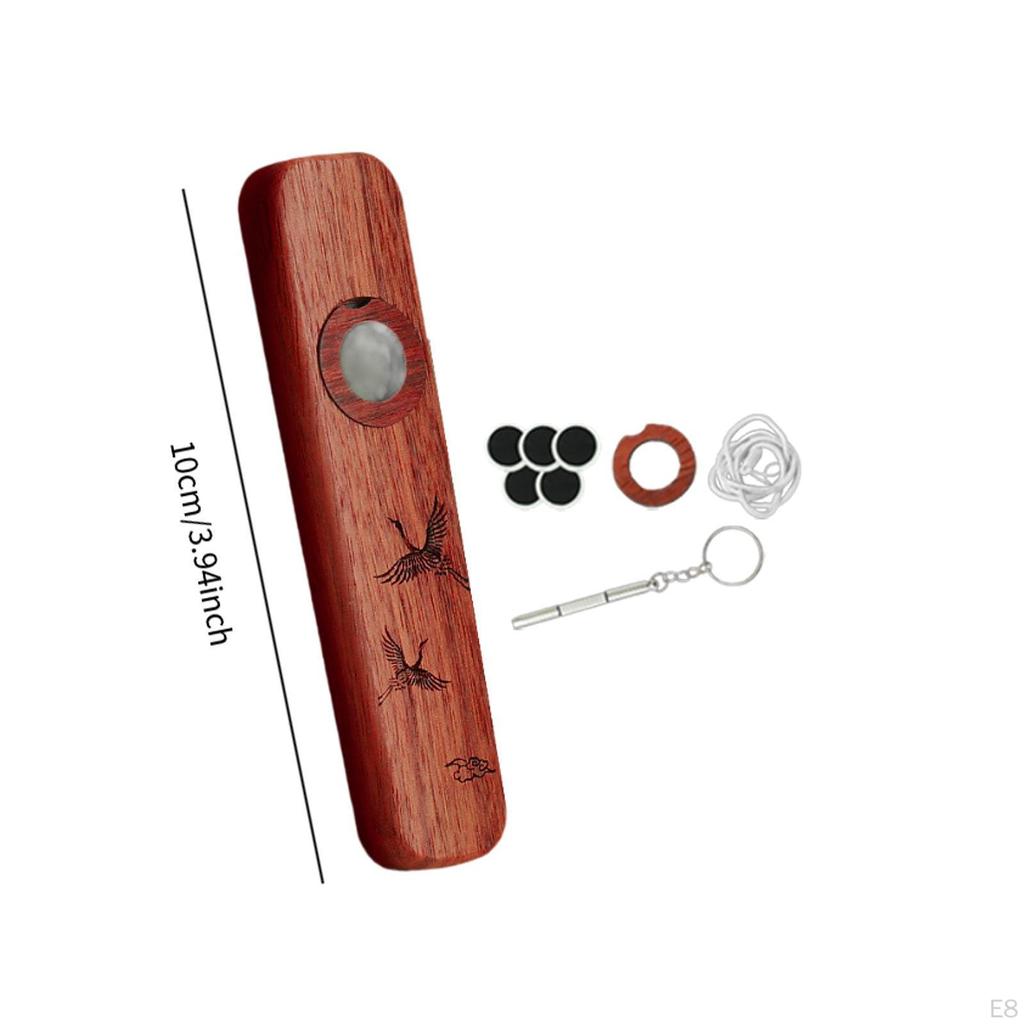 Kazoo Flute Crafted From Wood with Accessories for Outdoor Celebrations