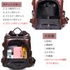 Zhongningyifeng ZNYF Damenrucksack mit Reißverschluss auf der Rückseite, Leder, Diebstahlschutz, Wasserdicht, 2-Wege-Umhängetasche, Beliebt bei Mädchen (Kaffee)