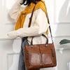 Vintage Style Large Capacity Tote Bag for Women Fashionable Crossbody Bags with Multiple Compartments, Perfect for Everyday Use