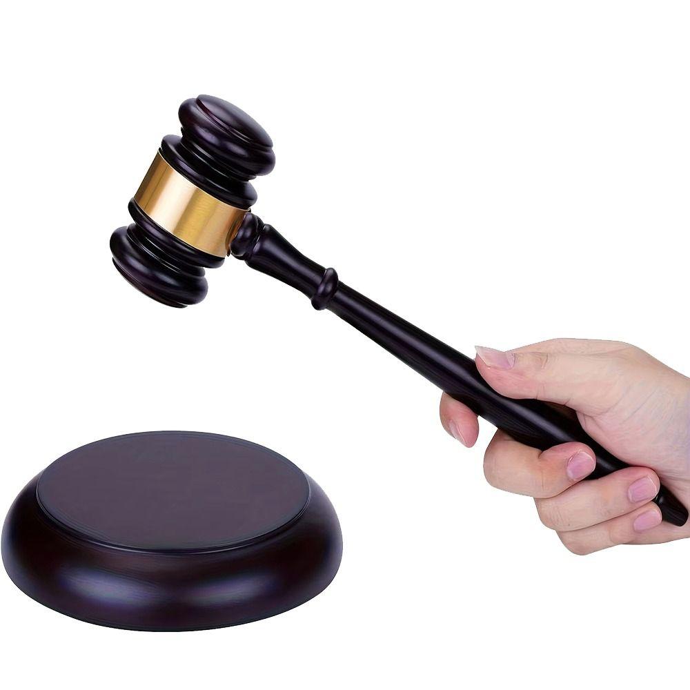 with Sound Block Wood Adjudgement Gavel High Quality Decorative Hammer Set  For Lawyer
