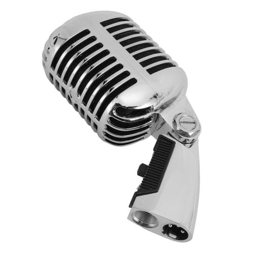 Retro Dynamic Vocal Microphone, Old Vintage Style Cardioid Microphone, Zinc Alloy Classic Microphone for KTV, Live Performance, Studio Recording, Podc