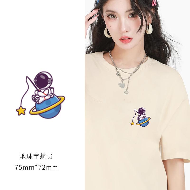 Heat Transfer Sticker Couple Clothes T-Shirt Decorative Pattern Printing Heat Transfer Sticker Hot Ironing Sticker Small