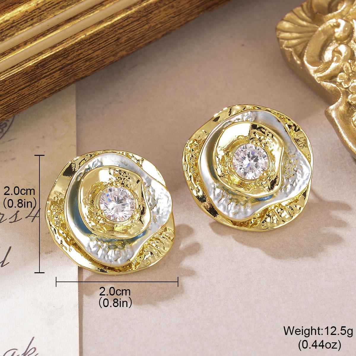 

Винтажные серьги-кисточки с цирконом в виде цветка - серебро 925 пробы, французский нишевый дизайн для женщин