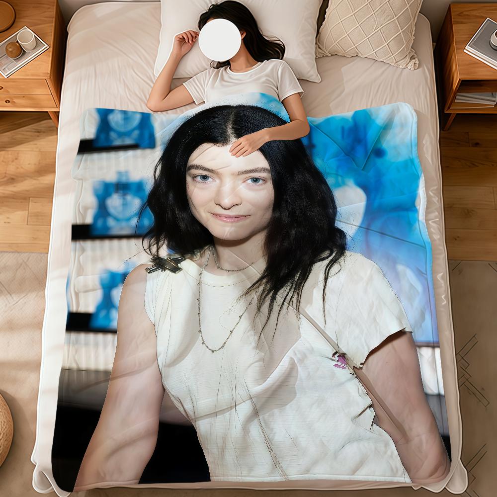 Soft Warm Singer Plush Blanket Art Virgin for Dormitory Sofa Living Room Pet Hogar Bedroom Gift L-lorde Nap Home Cool Flannel
