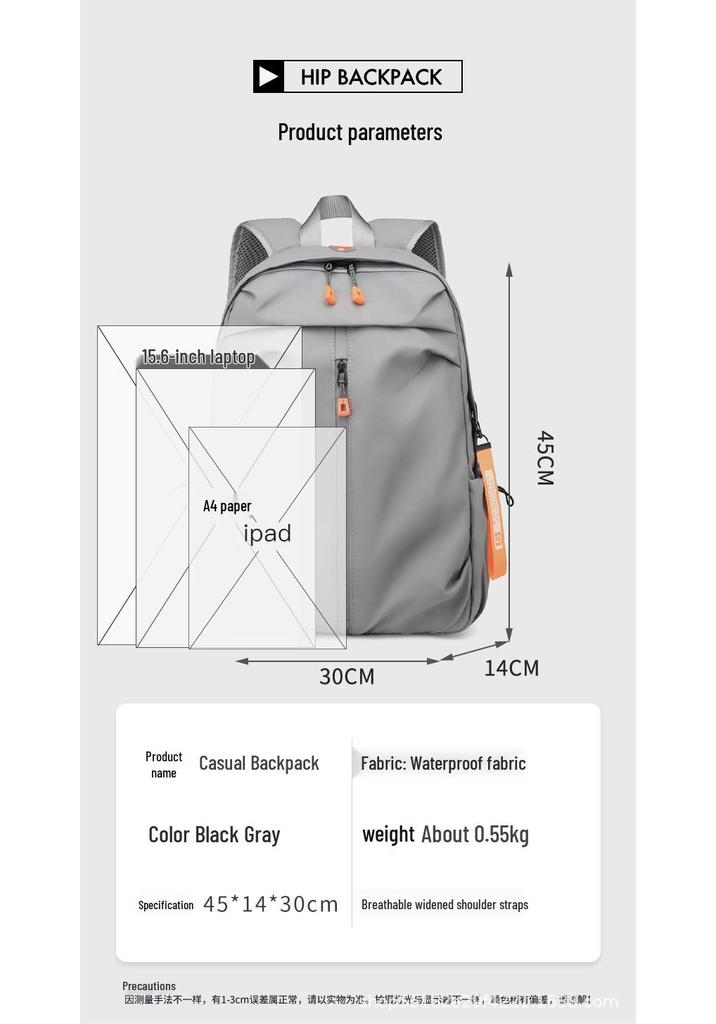 Men's Large Capacity Lightweight Waterproof Backpack for Outdoor Sports, Travel, School, and Laptop