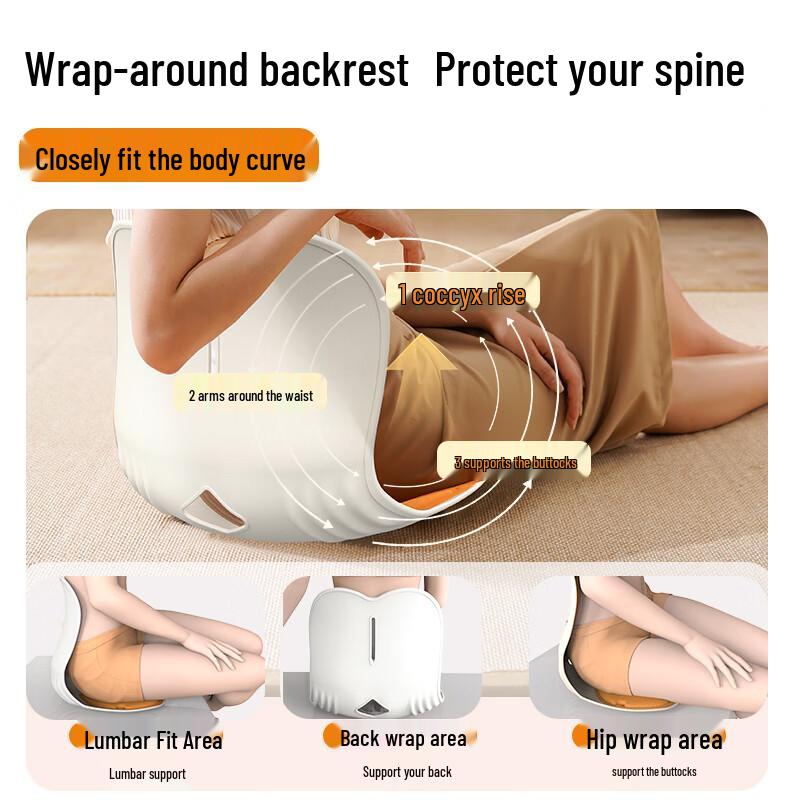 Ergonomic Lumbar Support Seat Cushion CN Plug (adapter Included)