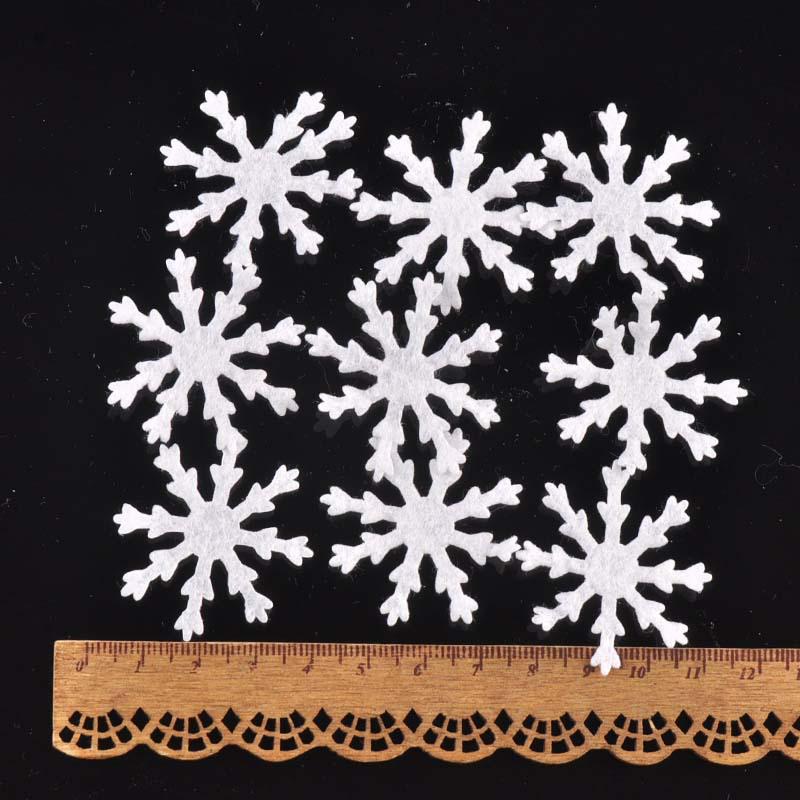 Mini White Snowflake Christmas Decoration Craft Materials (1-3cm)