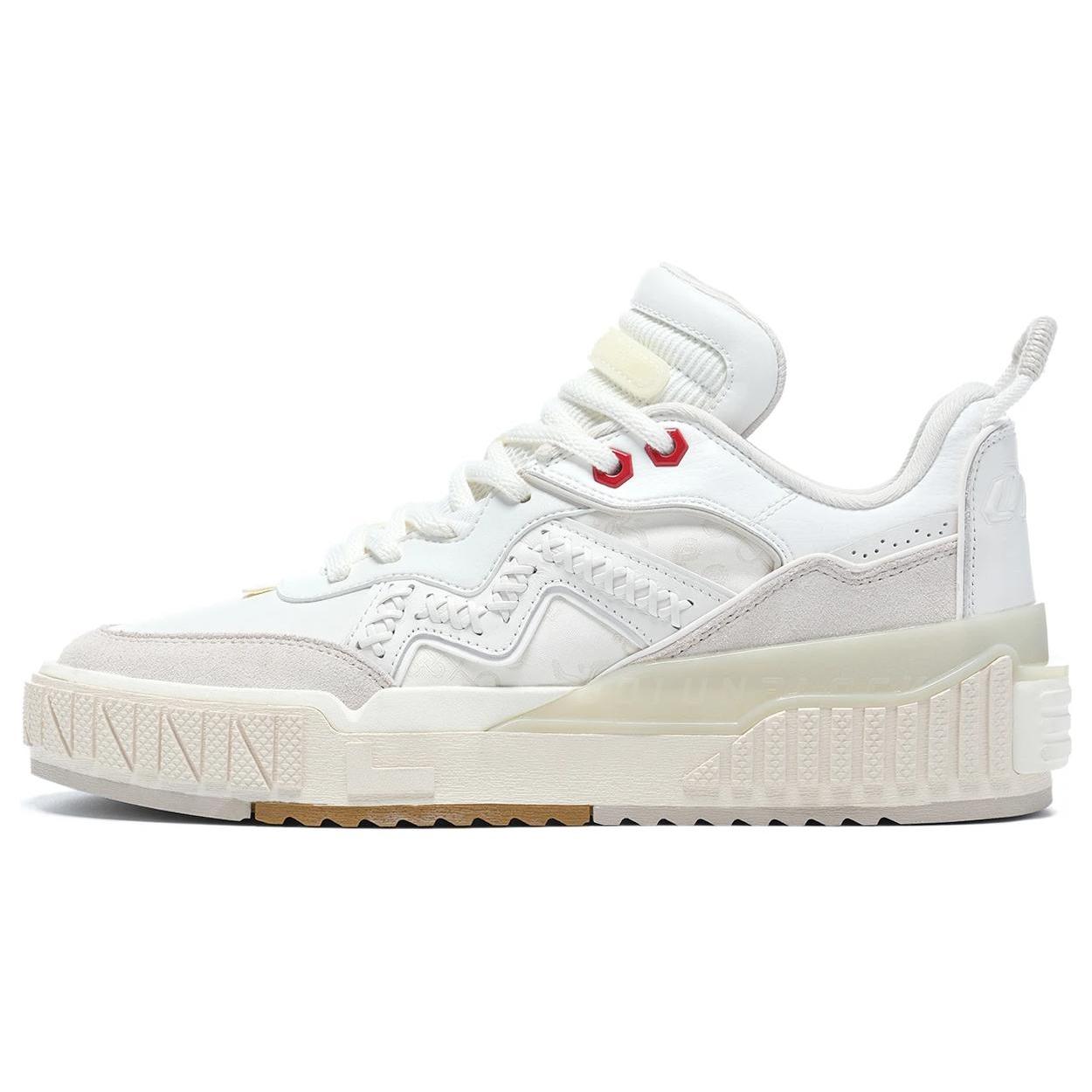 

Li Ning 001 UNBLOCK Slip Resistant Abrasion Resistant Low top Skateboard Shoes Men s Mist White Pearl White AGCT001-1 39