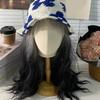 Spring Fisherman Hat for Woman Weaving Bucket Hat Crochet Flower Wide Brims Hat