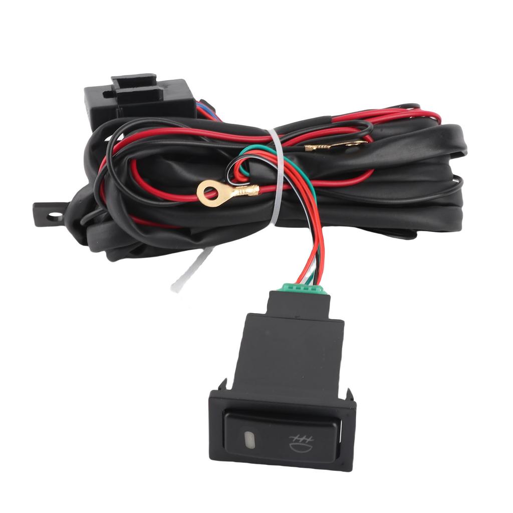 12V Universal Car LED Fog Light On Off Switch Wiring Harness Fuse Relay Kit