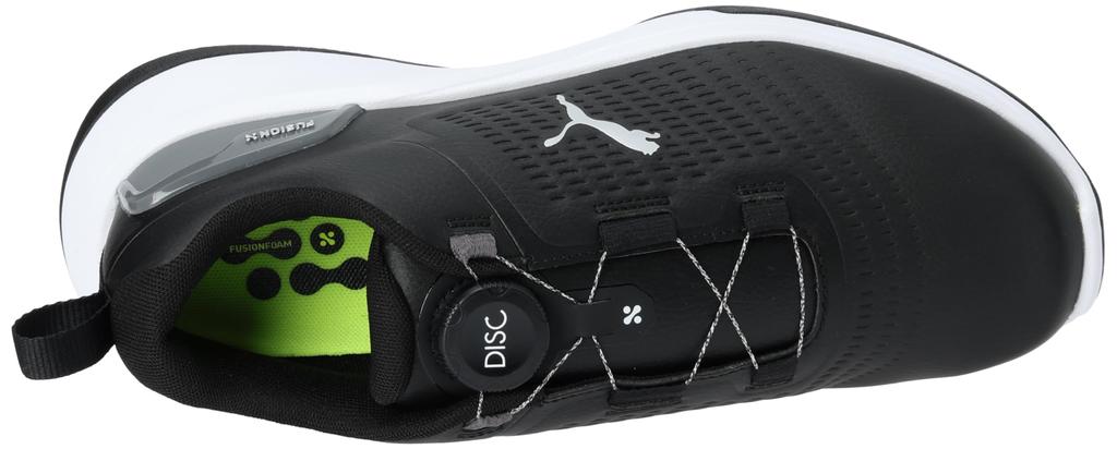 Spikeless Golf Shoes Grip Fusion Flex GOLF Puma Gray cm [PUMA] Disc/379211/PUMA Men's Black/Slate 30.0