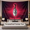 Custom Name Text Tapestry SC Freiburg Personalized Polyester Wall Tapestry For Bedroom And Room