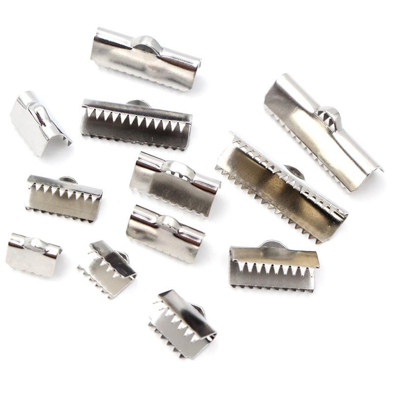 30pcs Stainless Steel Drop Extender Chain Pendant End Spacer Caps End Crimp Crod Bukle Tip Clasp DIY Jewelry Making Accessories