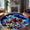 1pc UFO Robot Grendizer10 Print Round Carpet Chair Round Carpet Suitable for Bedroom Living Room Home Decorative Carpet
