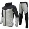 Spring Autumn Fashion Tracksuits Men Set Long Sleeve Zipper Jacket Sweatpants Jogging 2 Piece Sets Mens Casual Run Sport Suit
