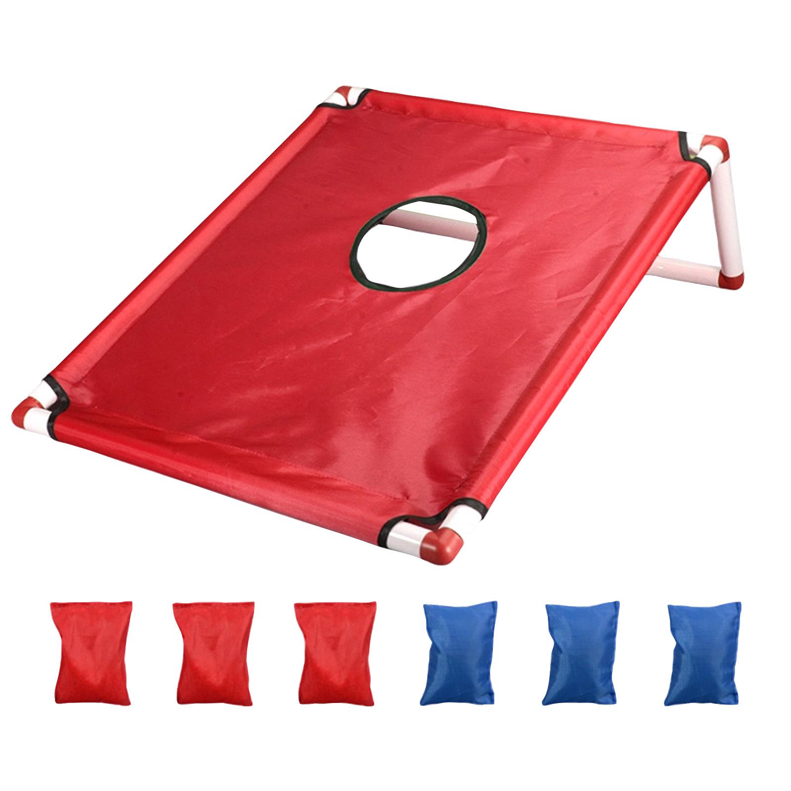 

Portable Bean Bag Toss Game Set with Foldable Frame and Durable Fabric Surface for Outdoor and Indoor Recreational Activities and Family Fun One Size